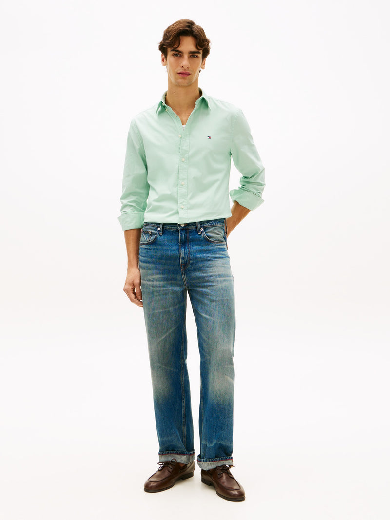 Regular Fit Solid Poplin Shirt