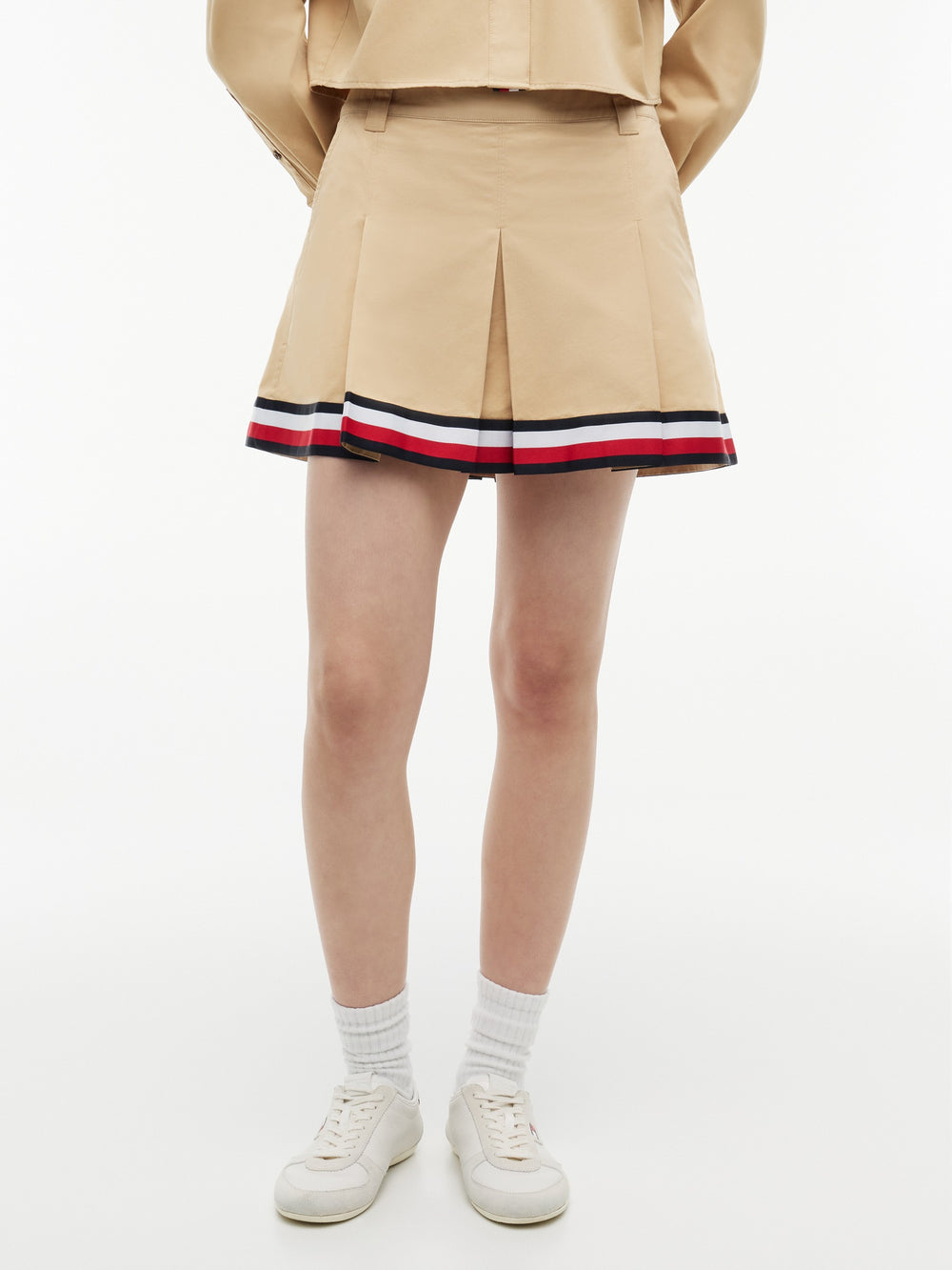 Solid A-Line Skirt