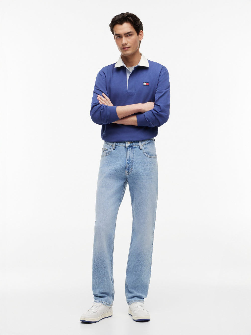 Men Ryan Slim Straight Light Wash Jeans