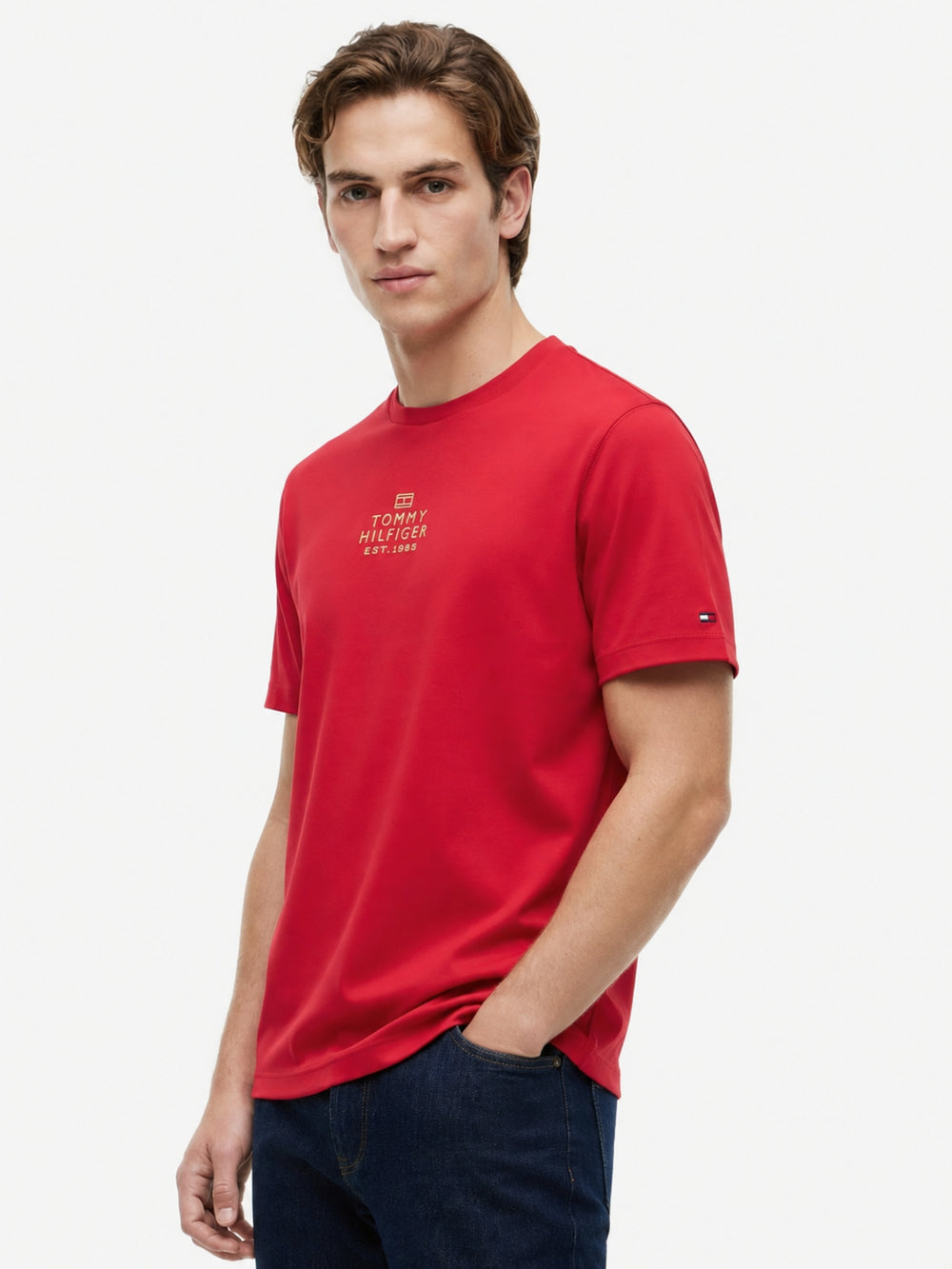 Regular Fit Embroidered Interlock Tshirt