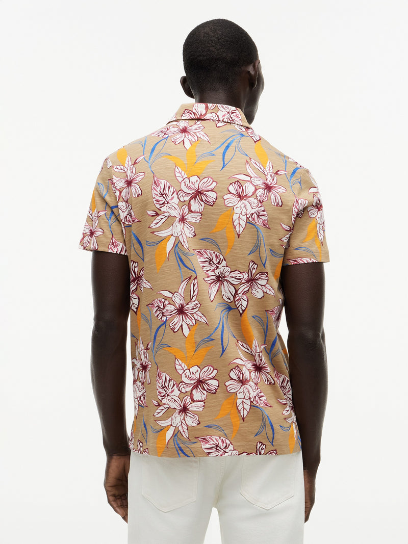Regular Fit Floral Printed Polo