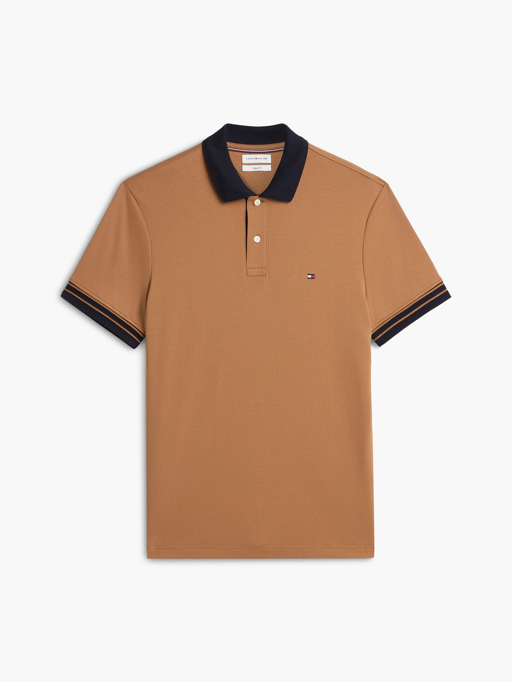 Regular Fit Contrast Collar Interlock Polo