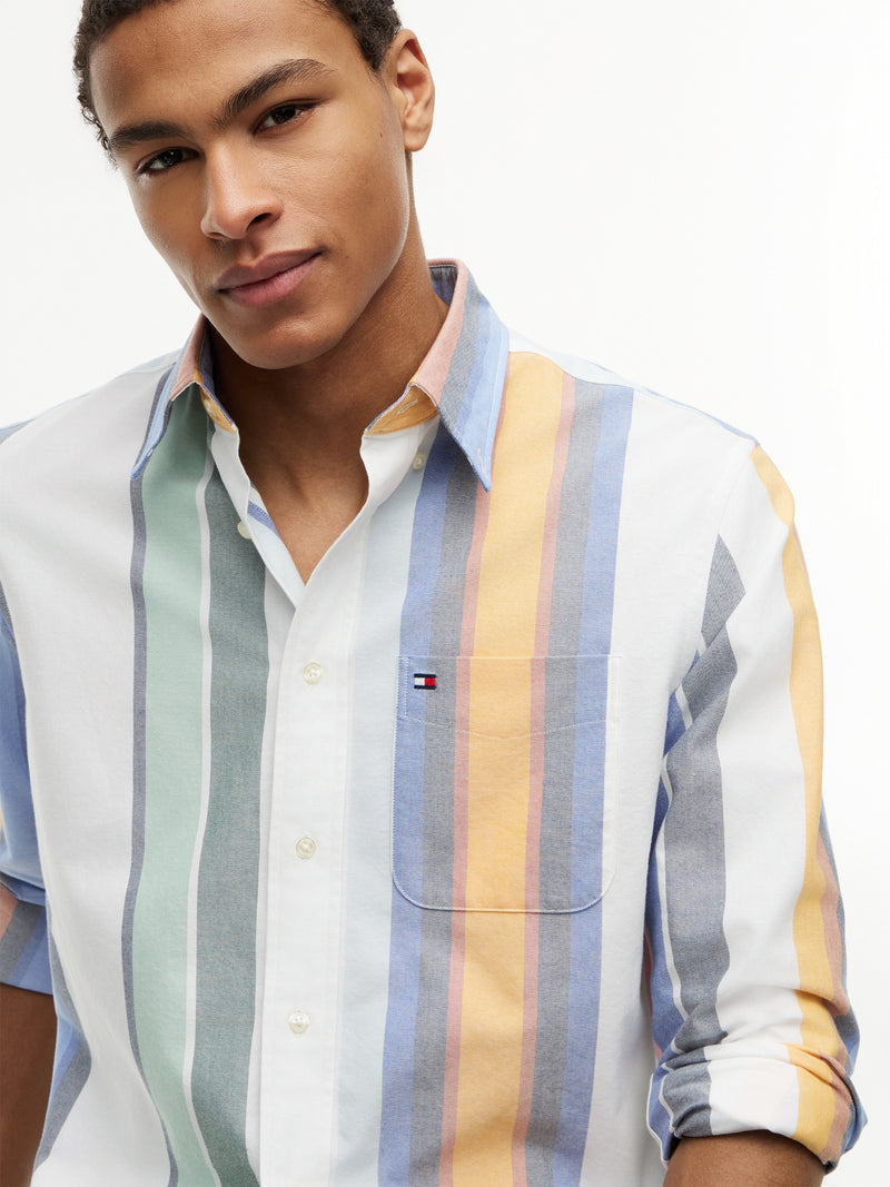 Relaxed Fit Stripe Oxford Shirt