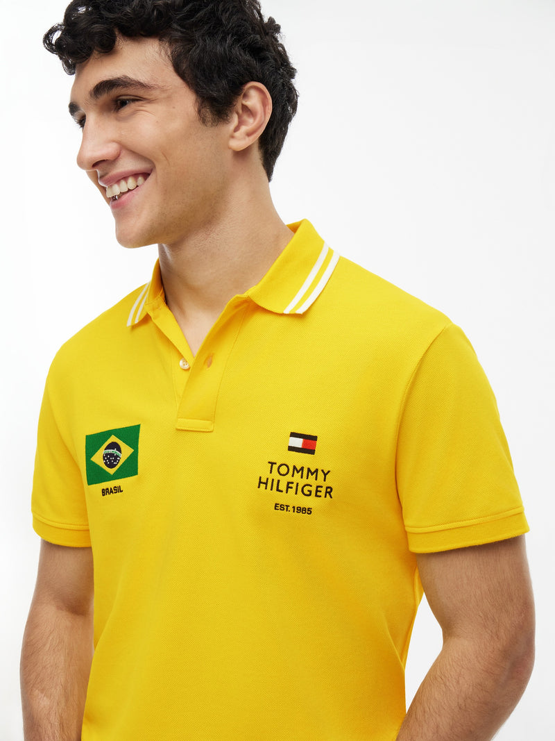 Regular Fit Graphic Pique Polo