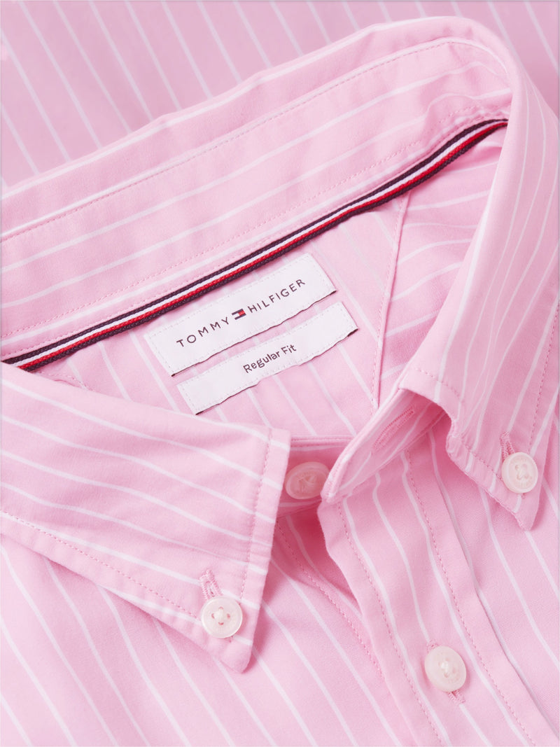Regular Fit Stripe Poplin Shirt