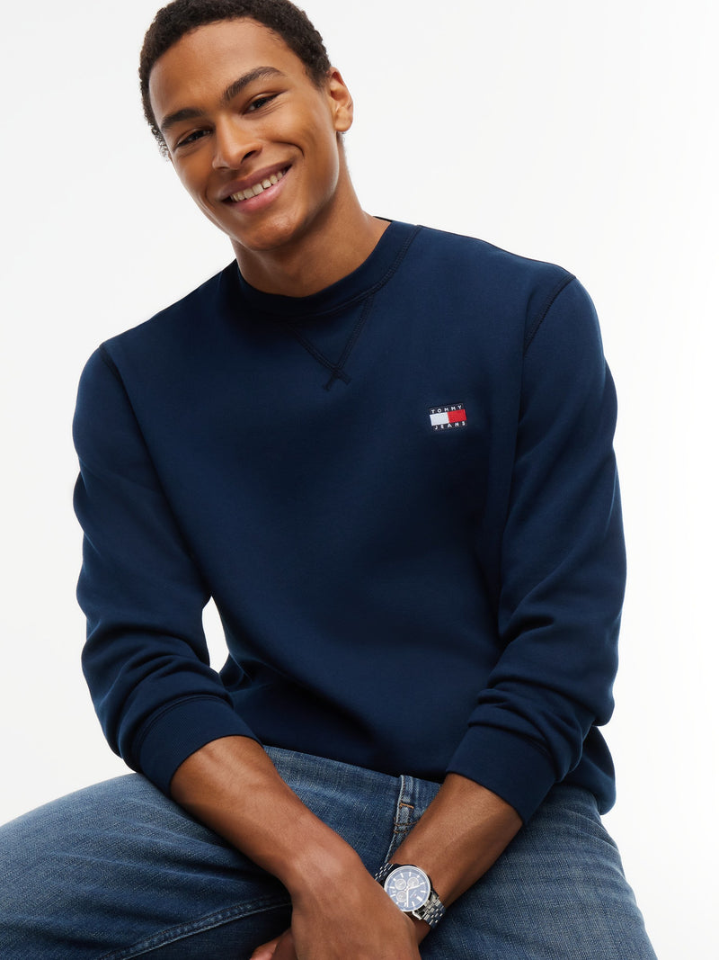 Regular Fit Fleece Crew Neck Sweatshirt