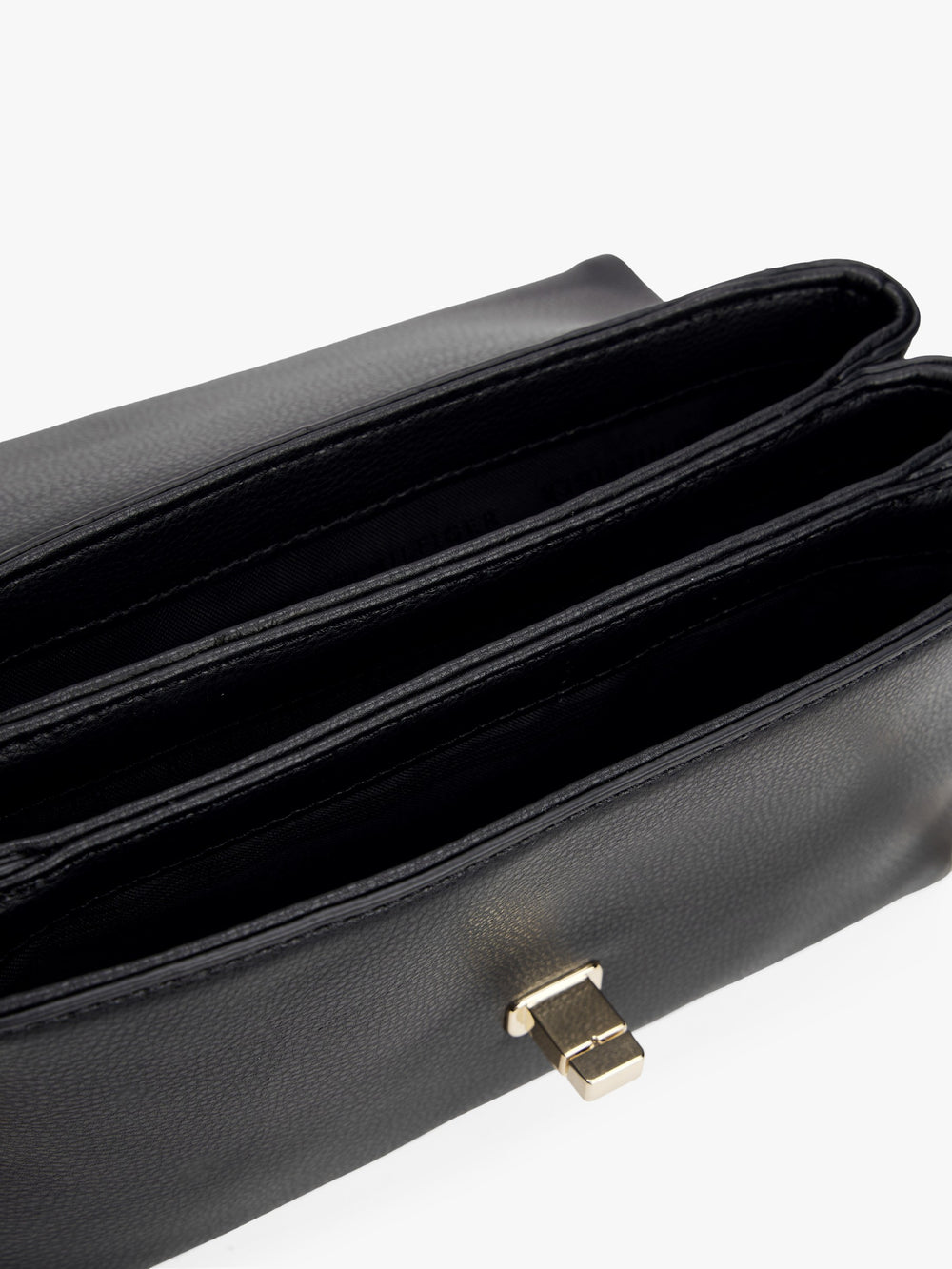 Solid Pu Crossbody Bag