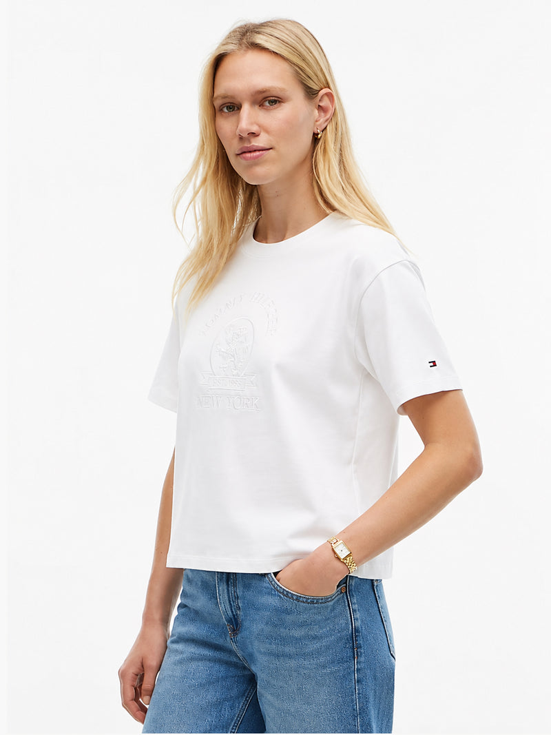 Solid Relaxed Fit Half Sleeve Cotton Jersey T-Shirt