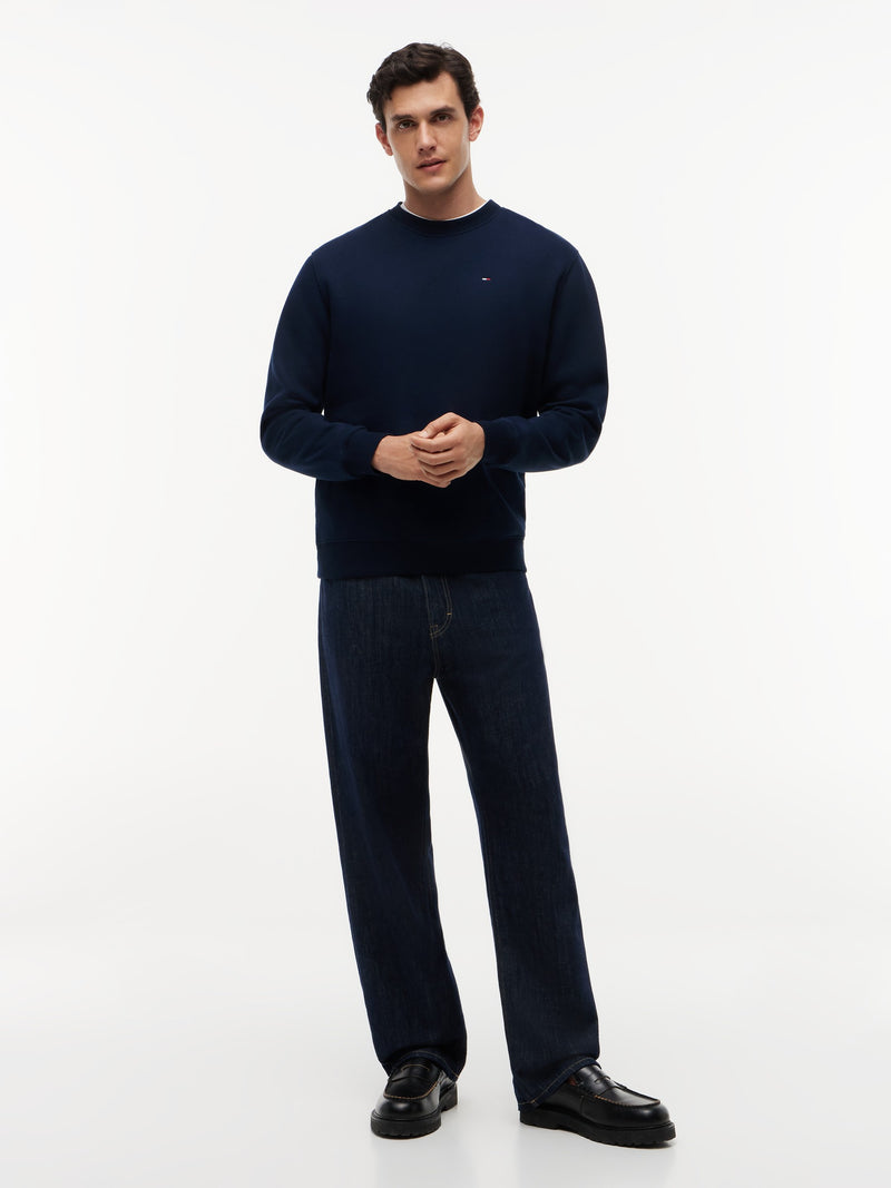 Regular Fit Brushed Fleece Crew Neck Sweatshirt