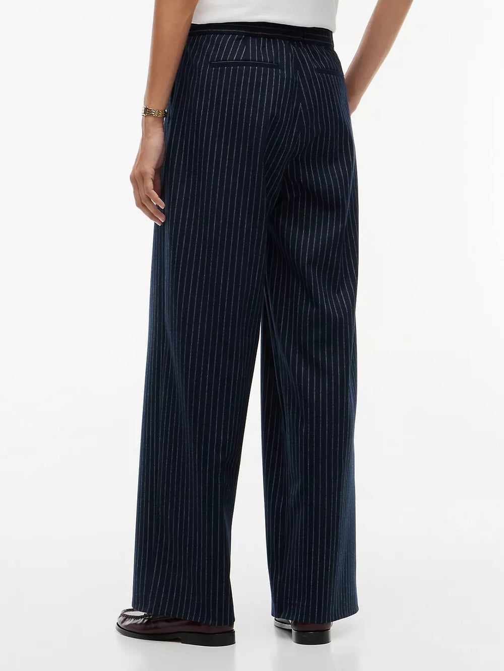 Women Stripe Straight Fit Trouser
