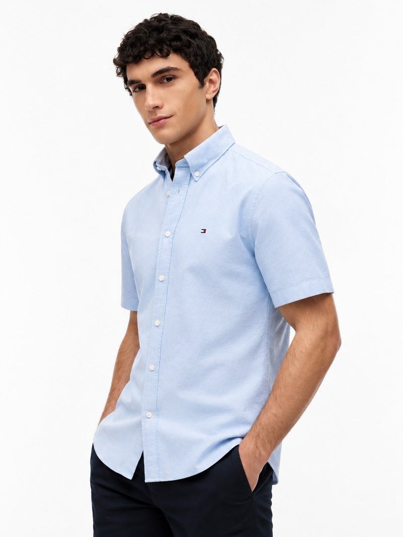 Regular Fit Solid Oxford Shirt