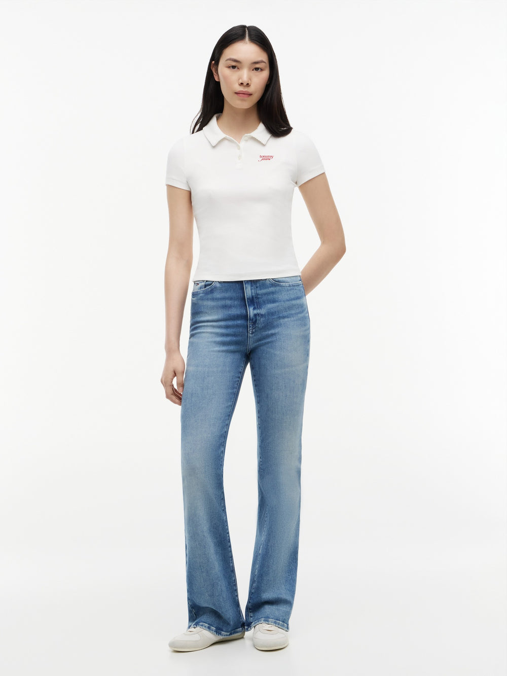 Solid Slim Fit Half Sleeve Ribbed T-Shirt