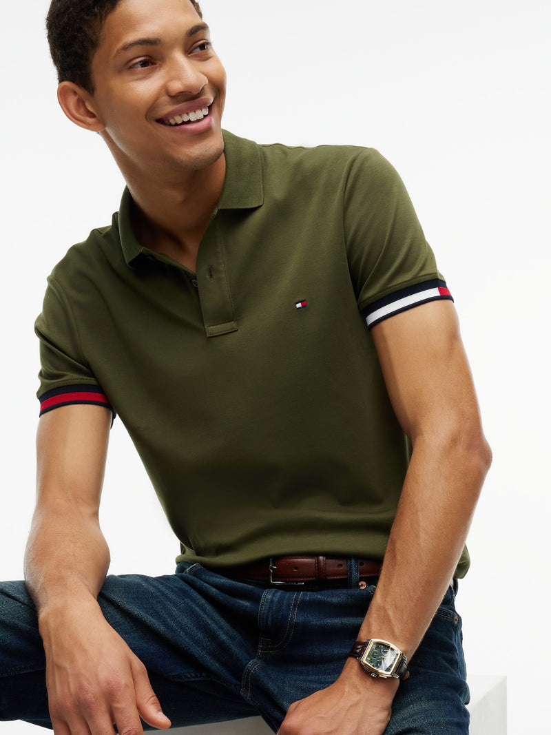 Slim Fit Interlock Polo