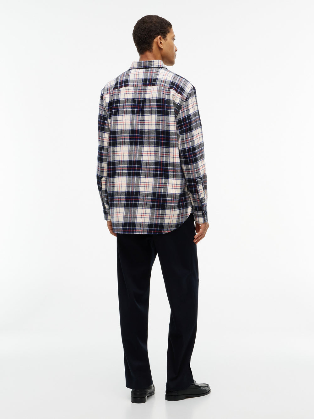 Oversized Fit Check Flannel Shirt