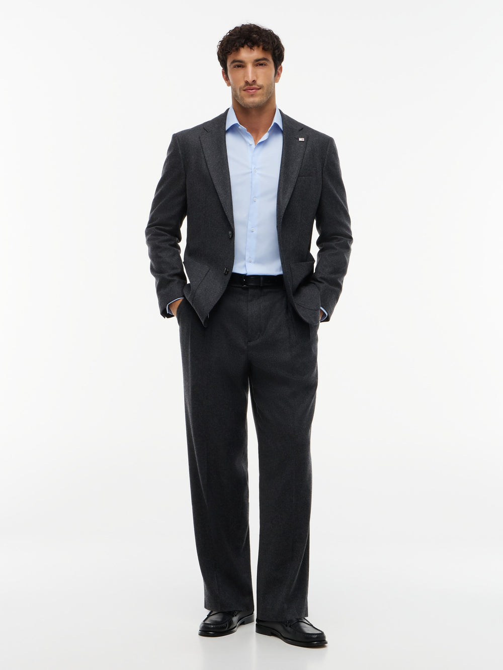 Slim Fit Solid Poplin Shirt