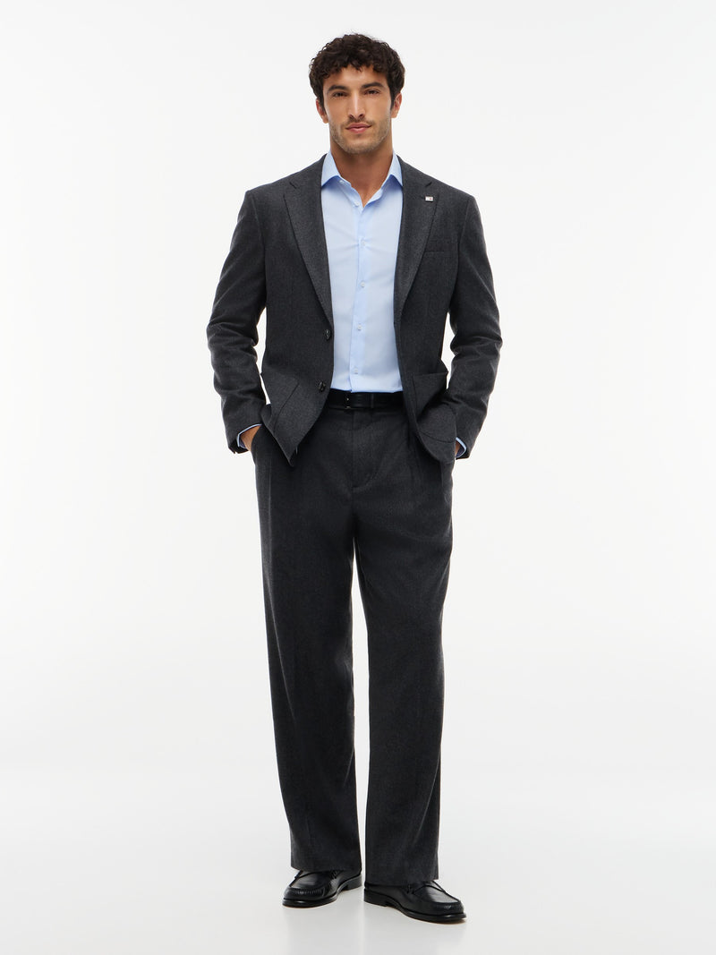 Slim Fit Solid Poplin Shirt