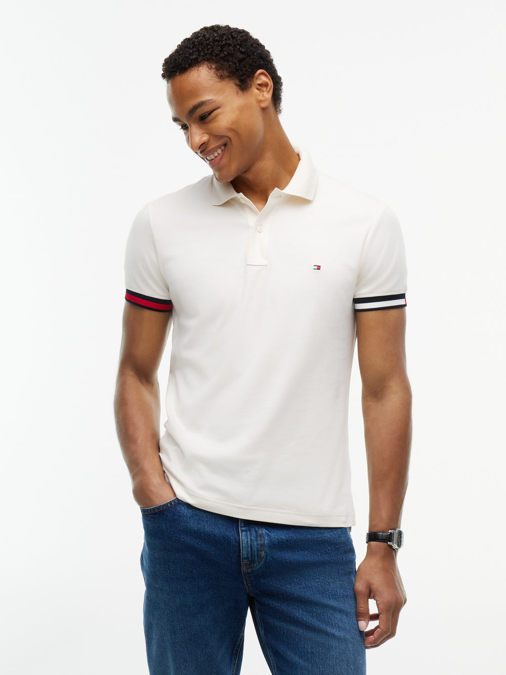 Slim Fit Interlock Polo