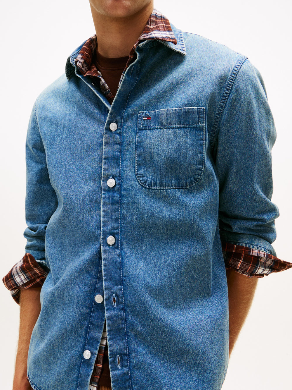 Regular Fit Washed Denim Shirt