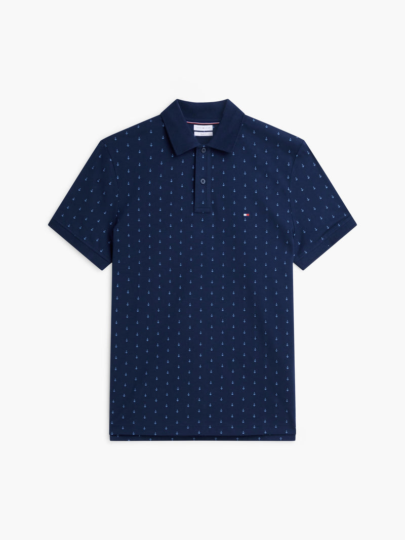 Regular Fit Printed Interlock Polo