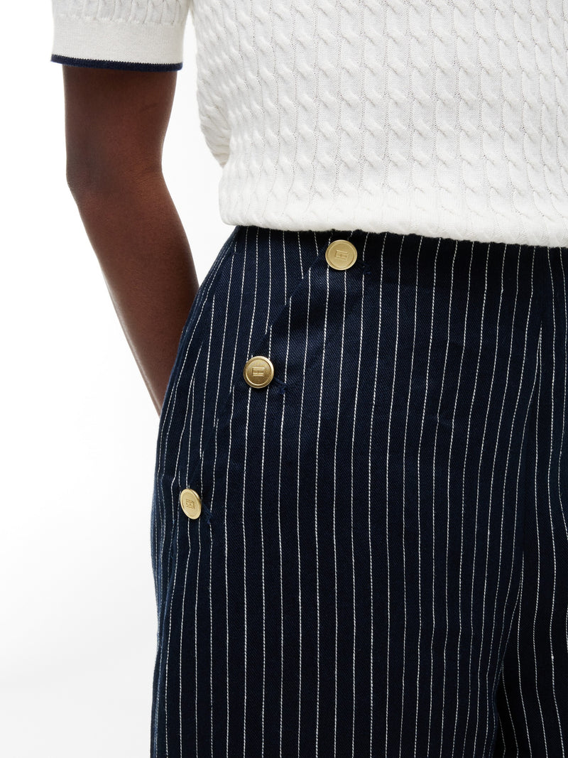 Solid Straight Fit Trouser