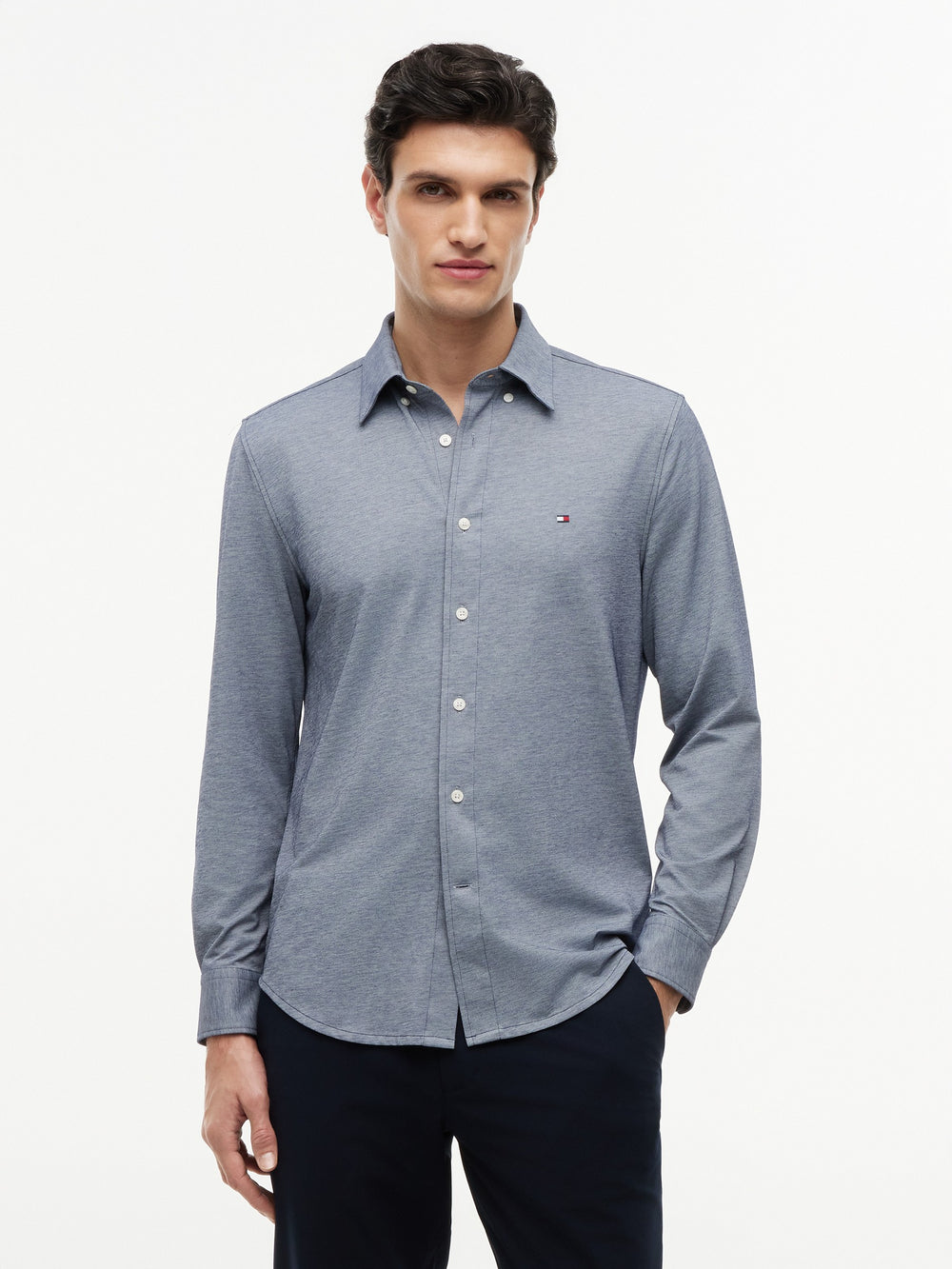 Regular Fit Solid Oxford Shirt