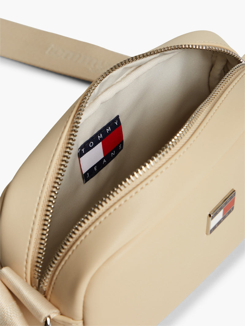 Solid Pu Crossbody Bag