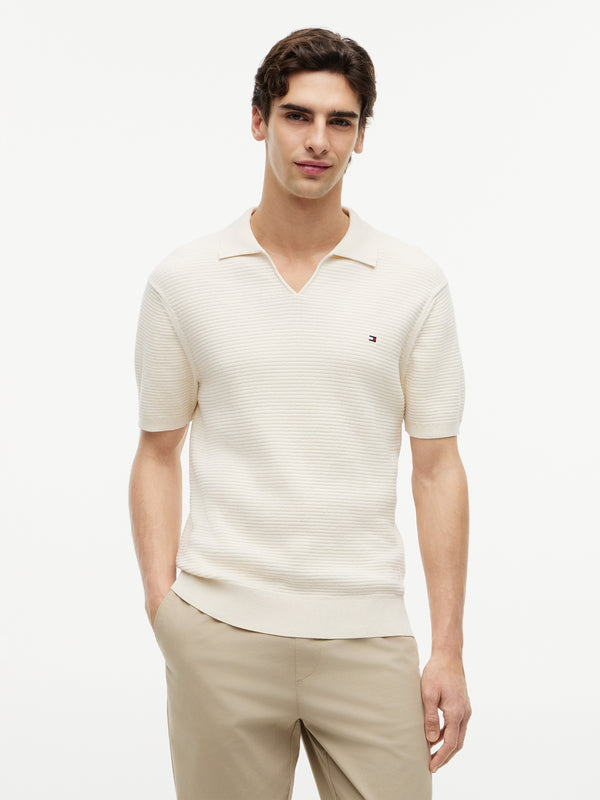 Regular Fit Flat Knit Polo
