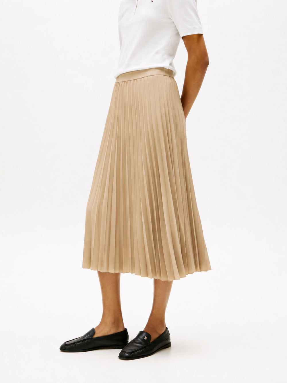Women Solid Pleated Skirt