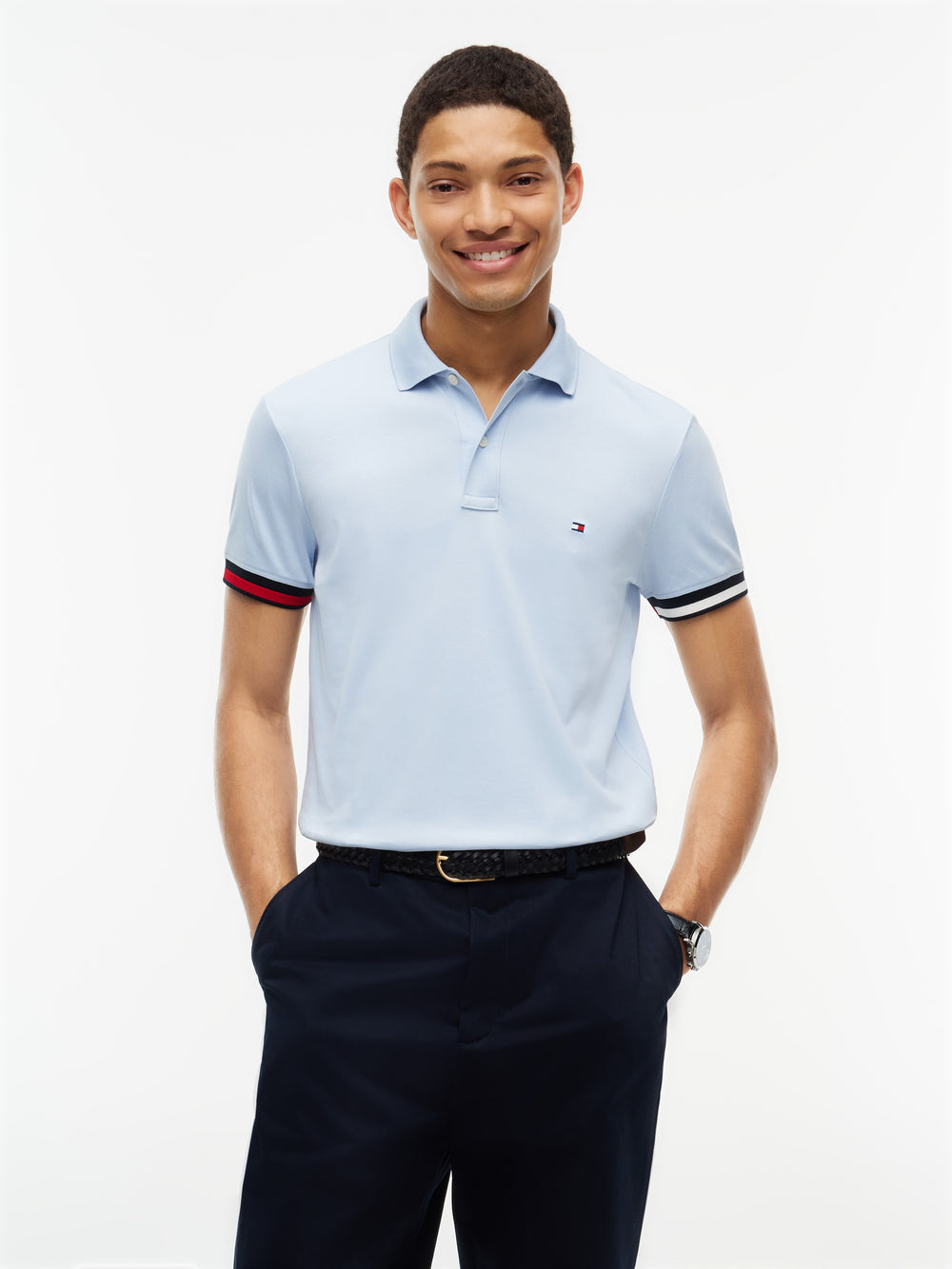 Slim Fit Interlock Polo