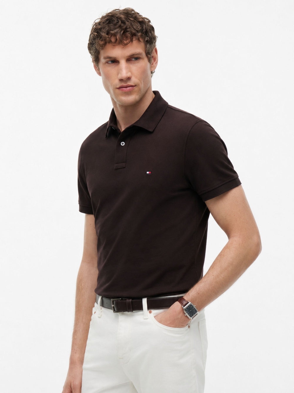 Regular Fit Solid Pique Polo