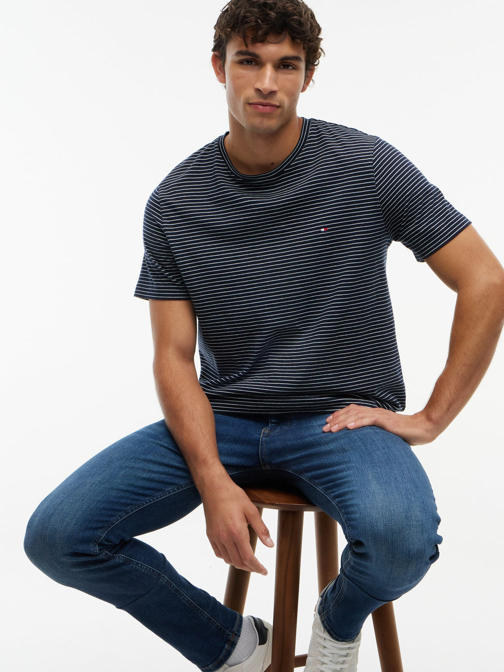 Men Austin Slim Tapered Dark Wash Jeans