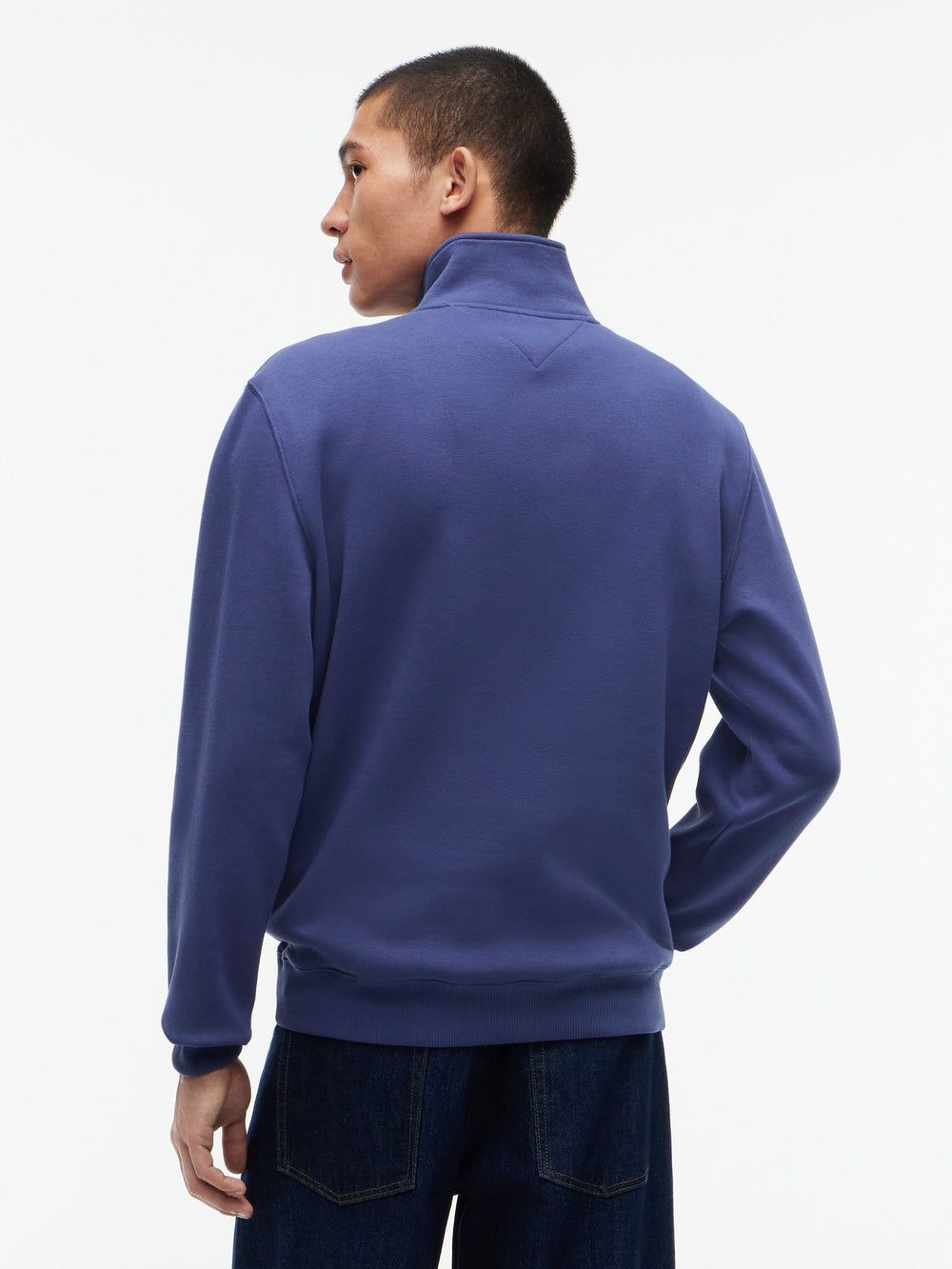 Regular Fit Brushed Fleece Quarter Zip Sweatshirt