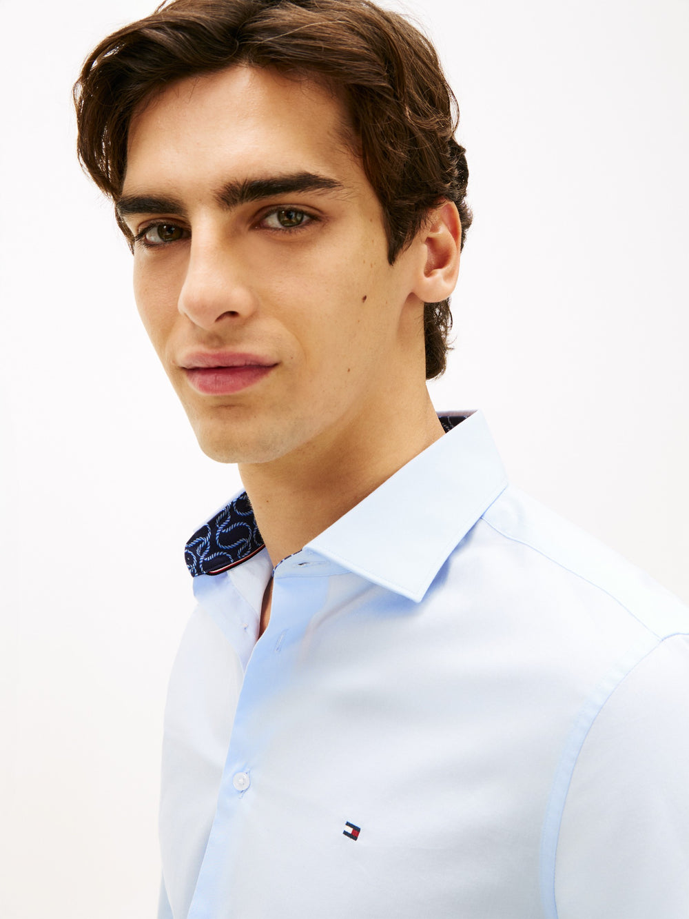 Slim Fit Solid Poplin Shirt
