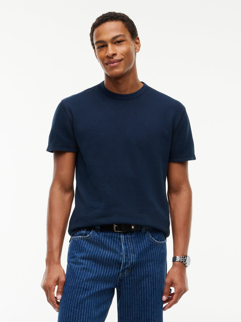 Regular Fit Washed Waffle T-Shirt