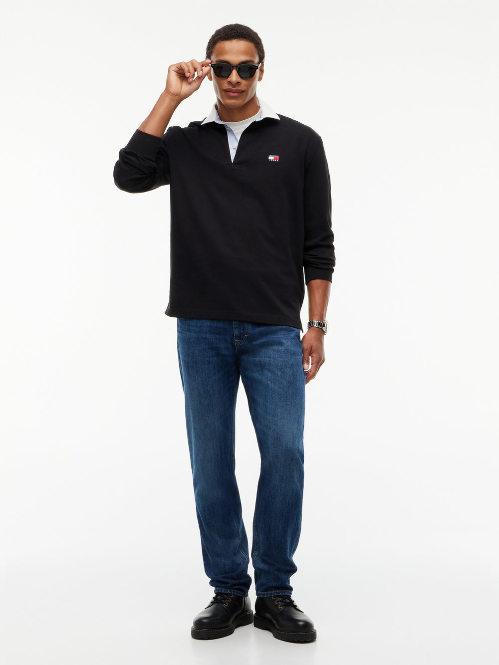 Relaxed Fit Rugby Polo