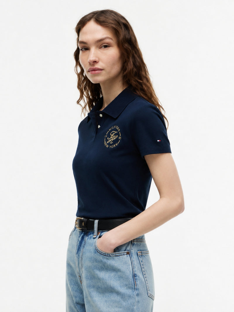 Solid Slim Fit Half Sleeve Pique Polo
