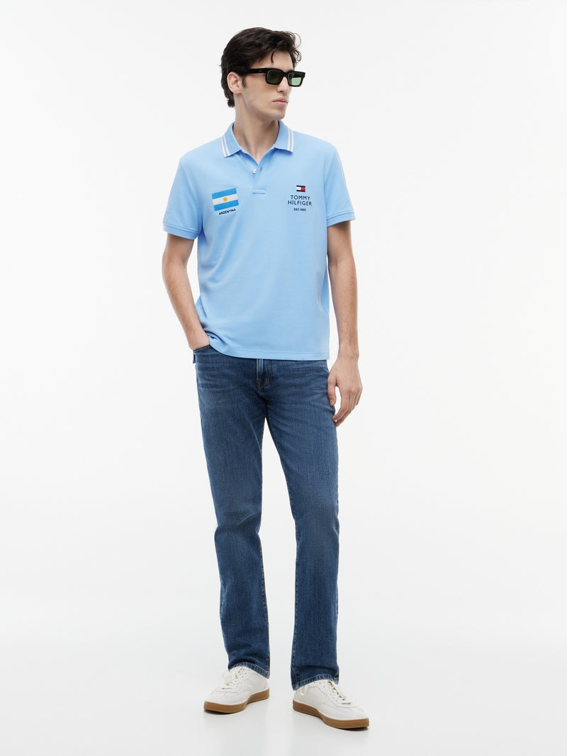 Regular Fit Graphic Pique Polo