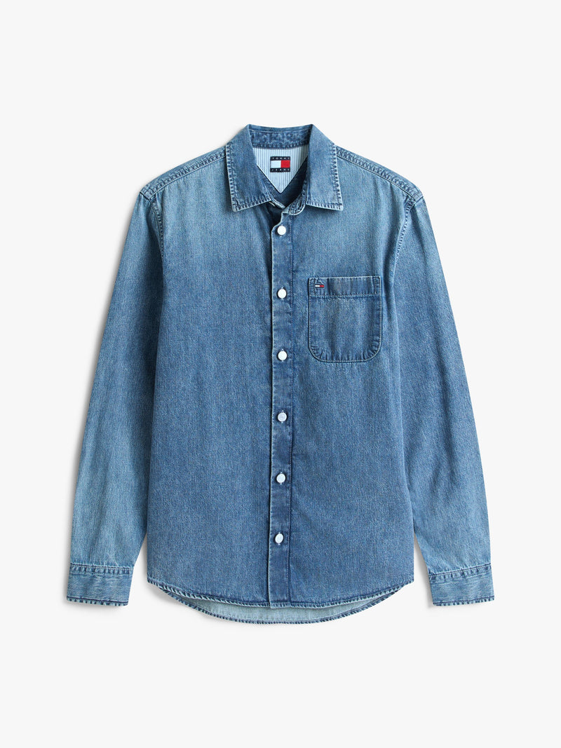 Regular Fit Washed Denim Shirt
