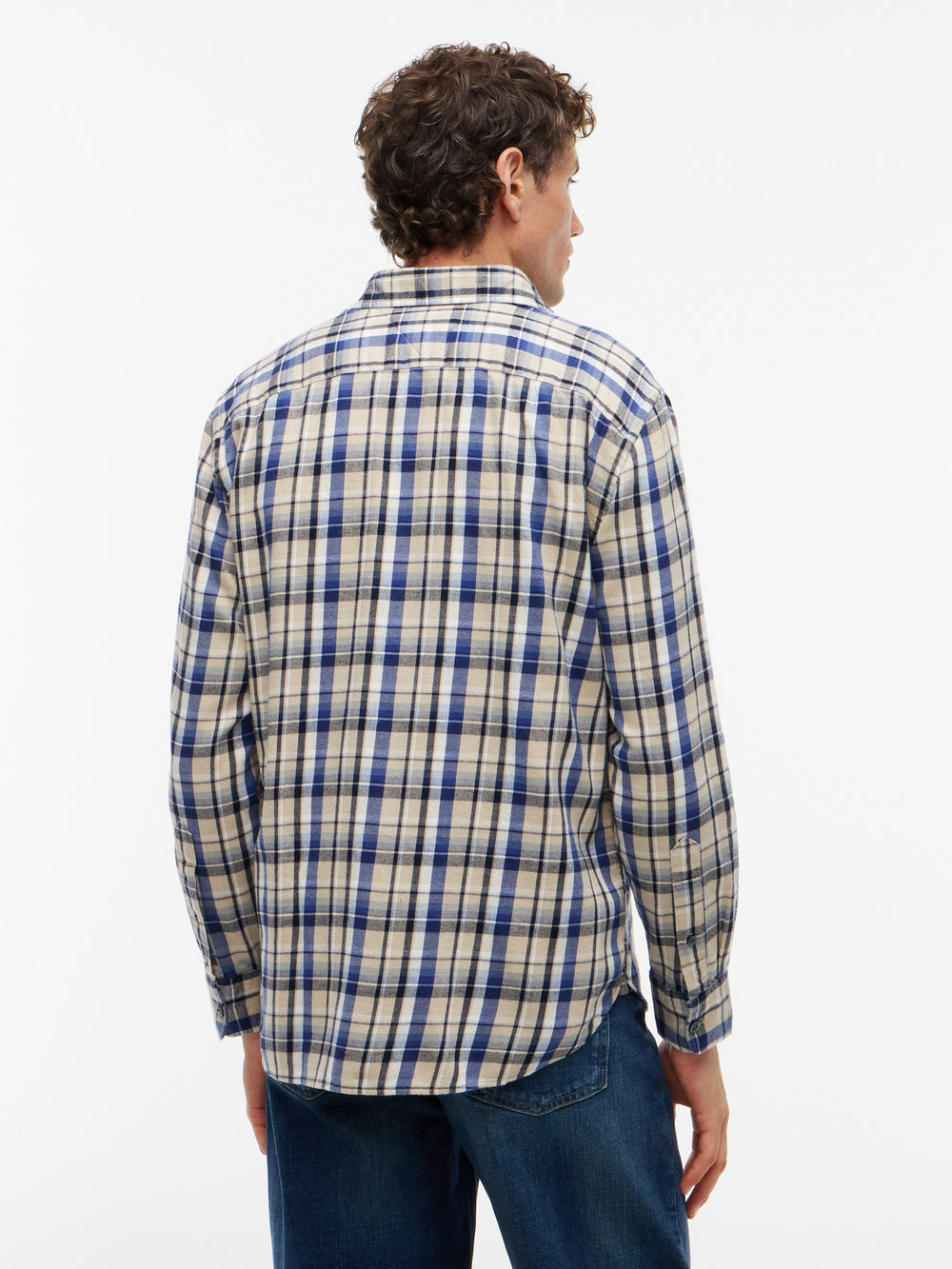 Boxy Fit Check Flannel Shirt