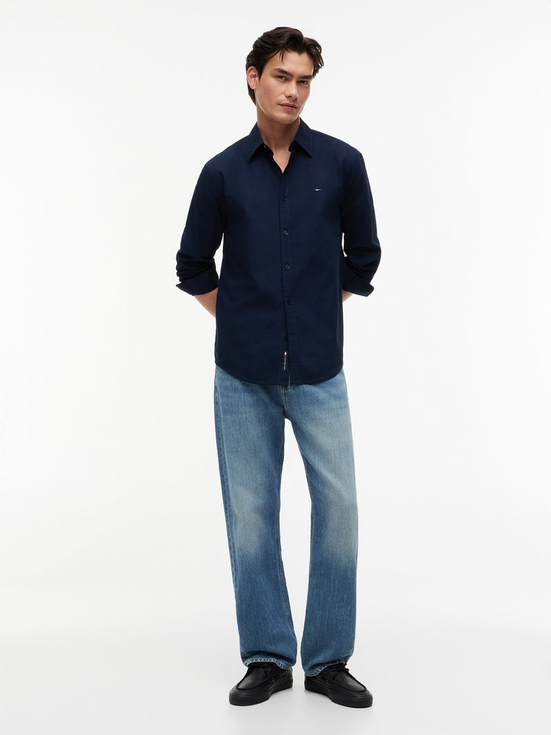 Regular Fit Solid Poplin Shirt