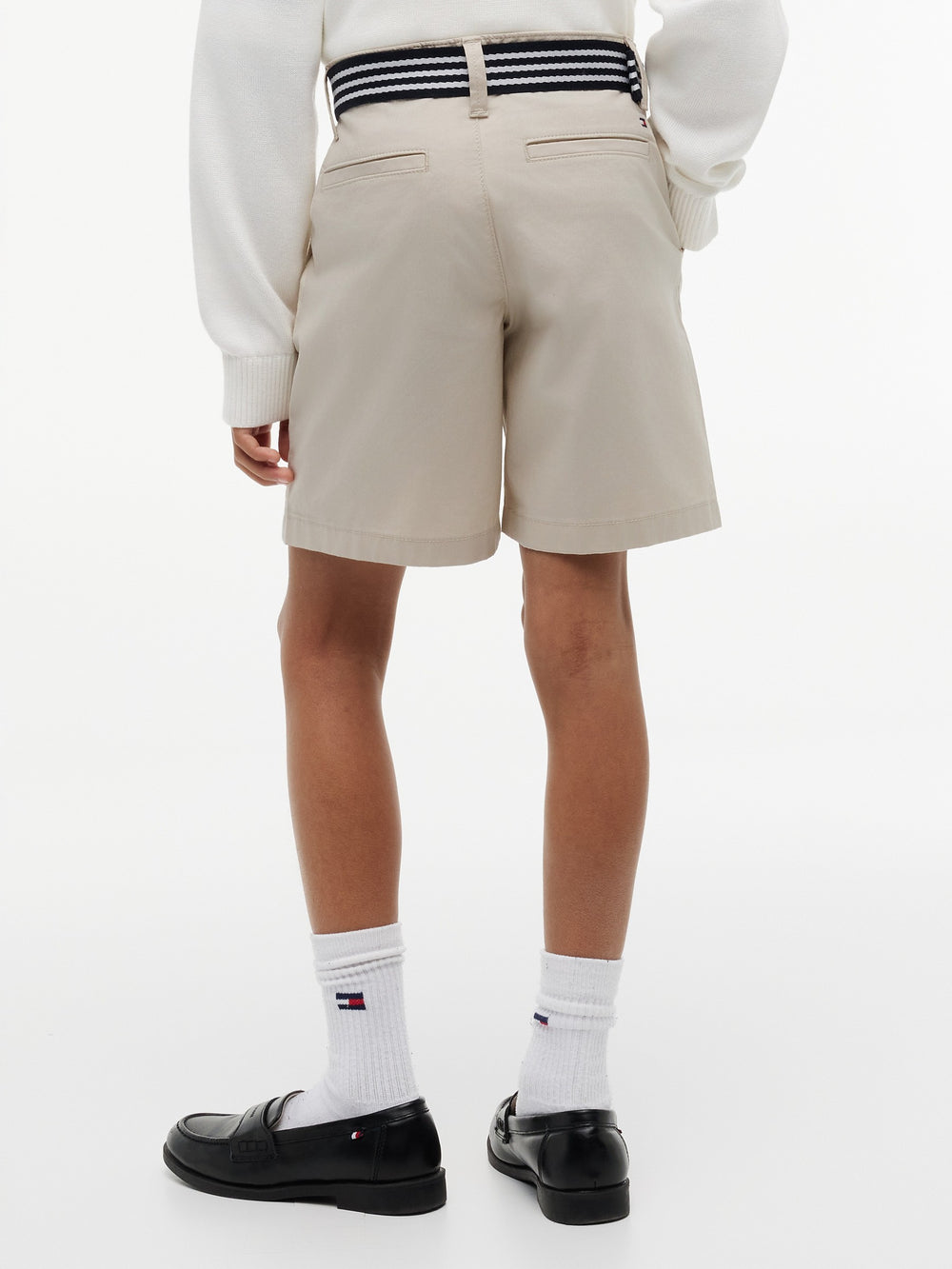 Boys Belted Chino Shorts