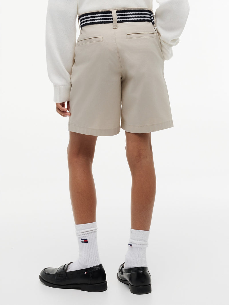 Boys Belted Chino Shorts