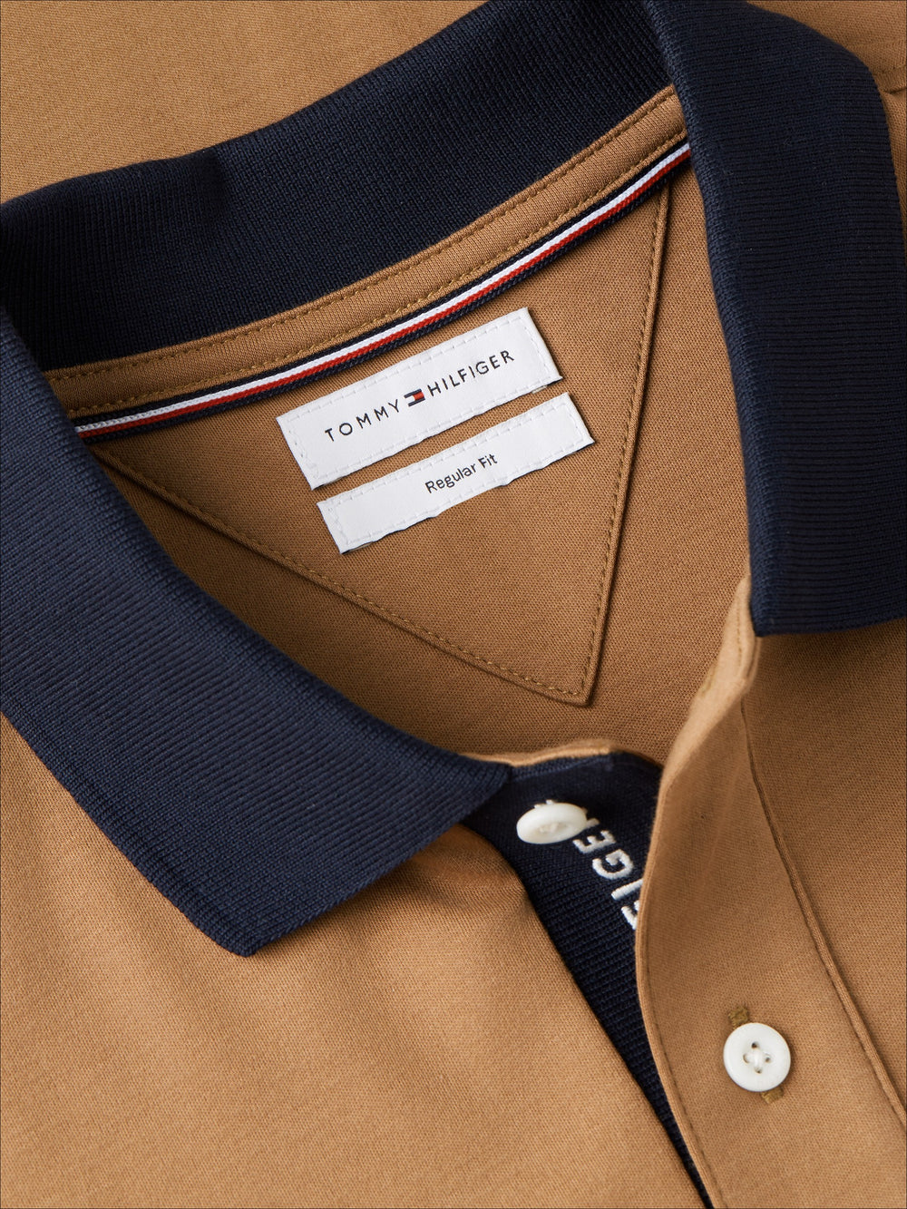 Regular Fit Contrast Collar Interlock Polo