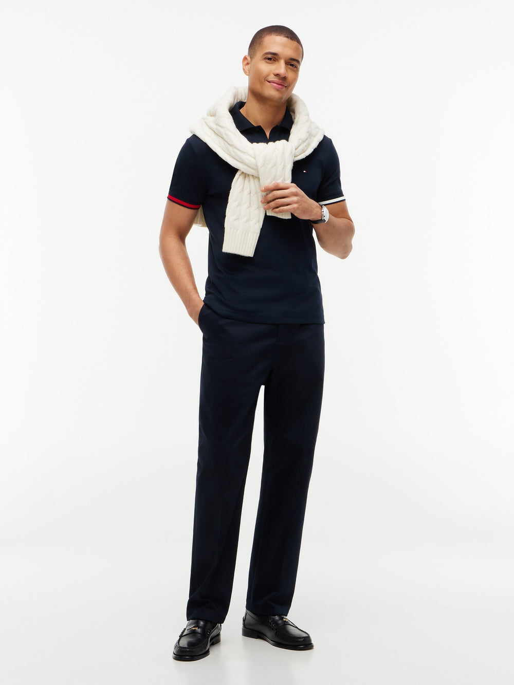 Slim Fit Interlock Polo