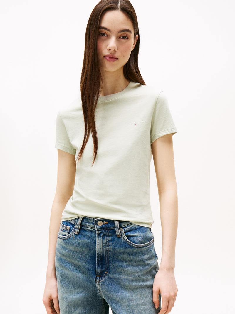 Solid Slim Fit Half Sleeve Cotton Jersey T-Shirt