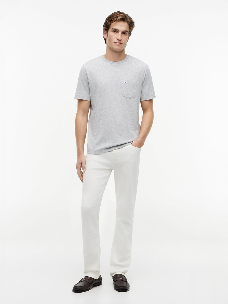 Regular Fit Solid Pocket Tshirt