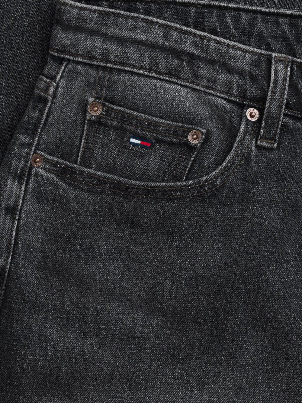 Men Otis Regular Straight Washed Black Jeans