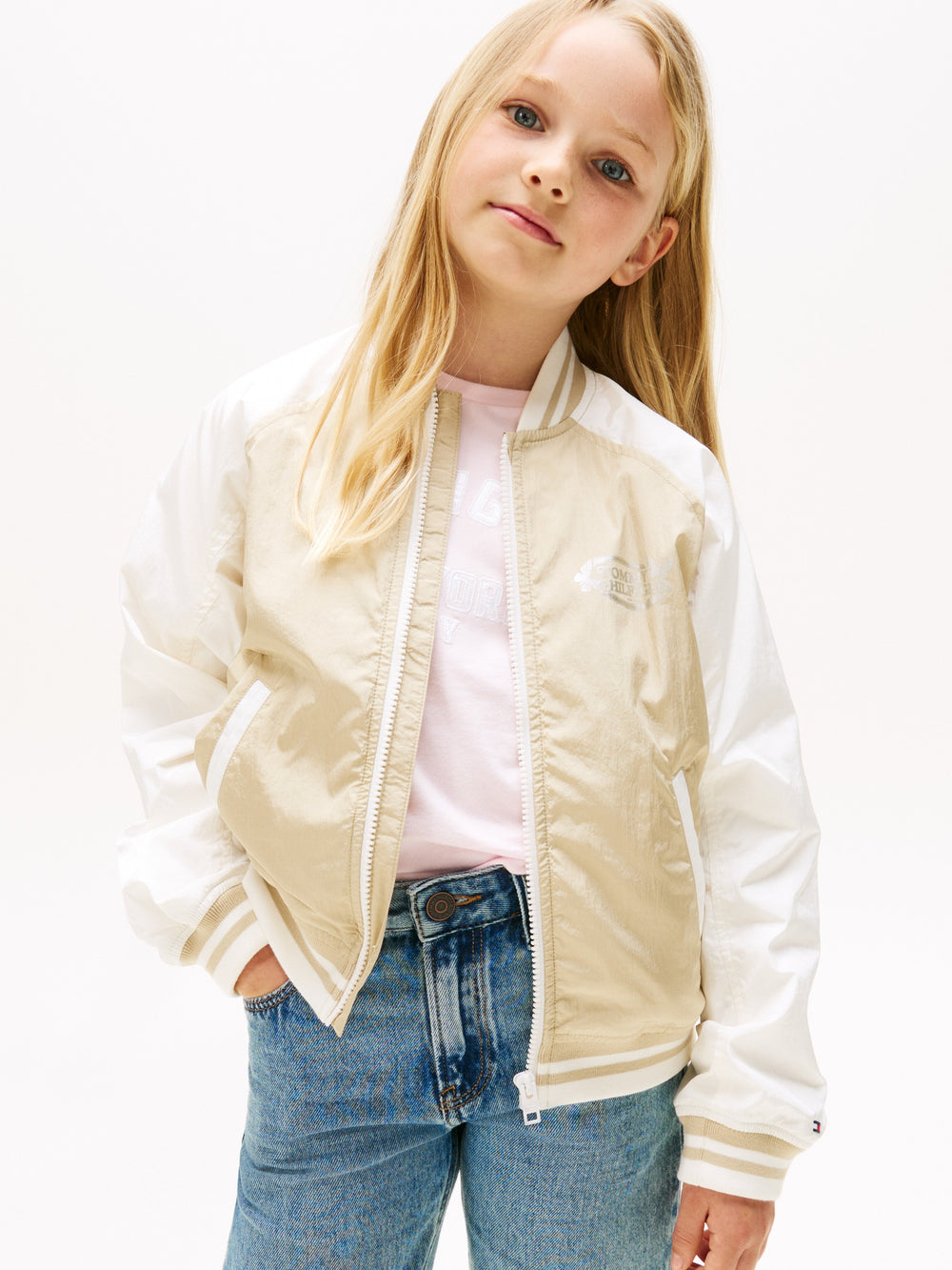 Kids Colorblock Bomber Jacket