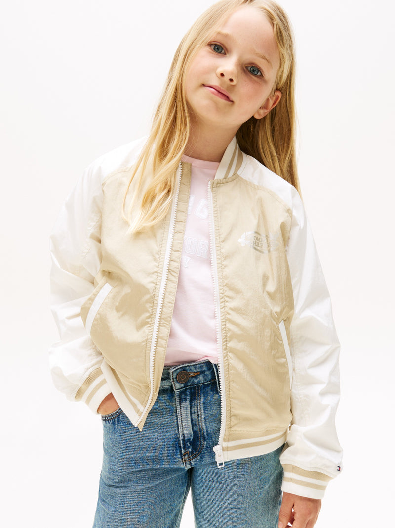 Kids Colorblock Bomber Jacket
