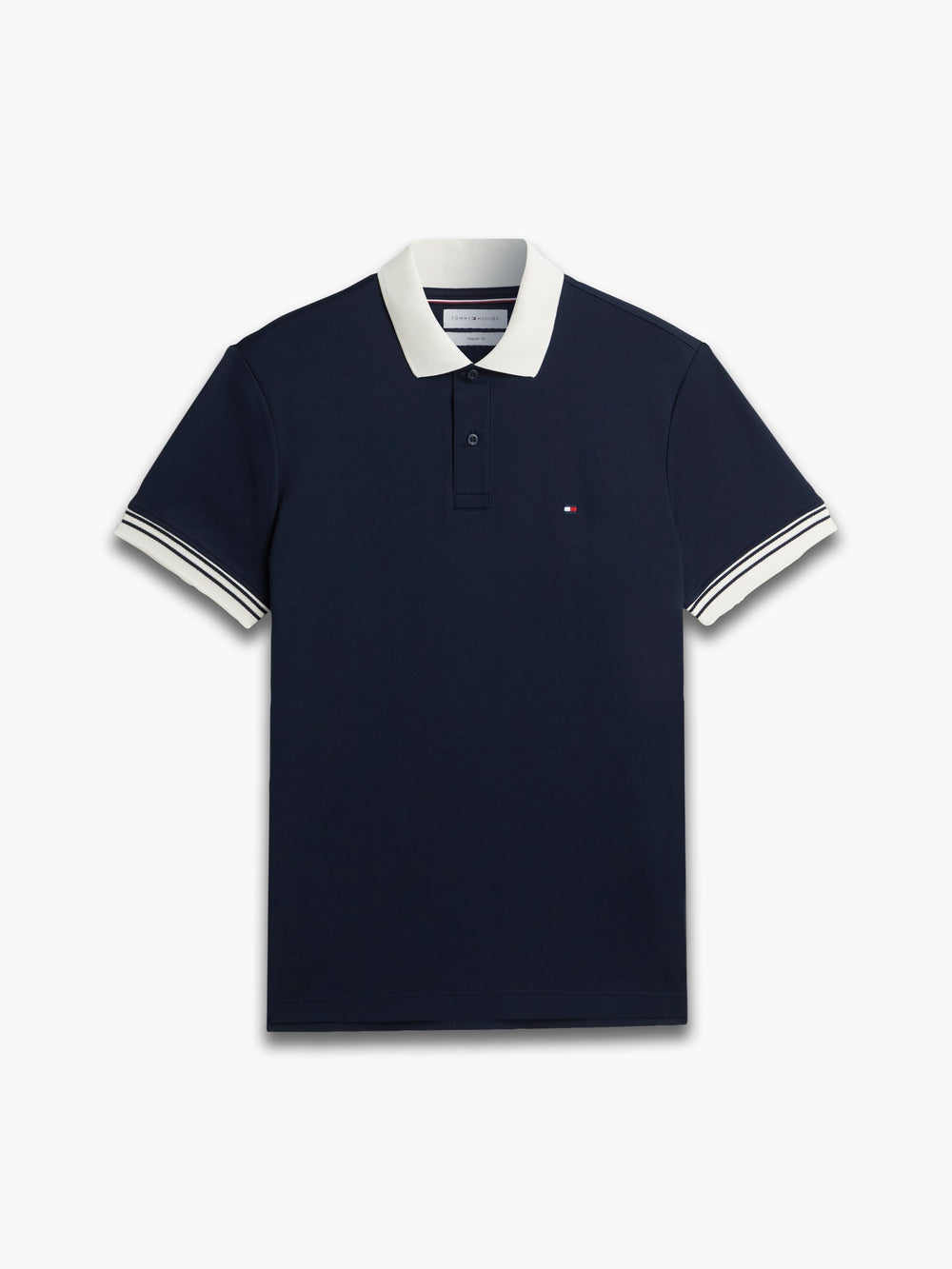 Regular Fit Contrast Collar Interlock Polo